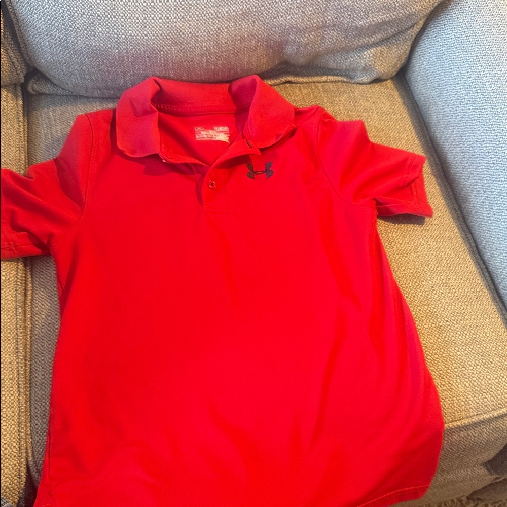 Under Armour Kids Bright Red Polo